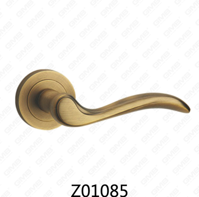 Asa de puerta de roseta de aluminio de aleación de zinc Zamak con roseta redonda (Z01085)