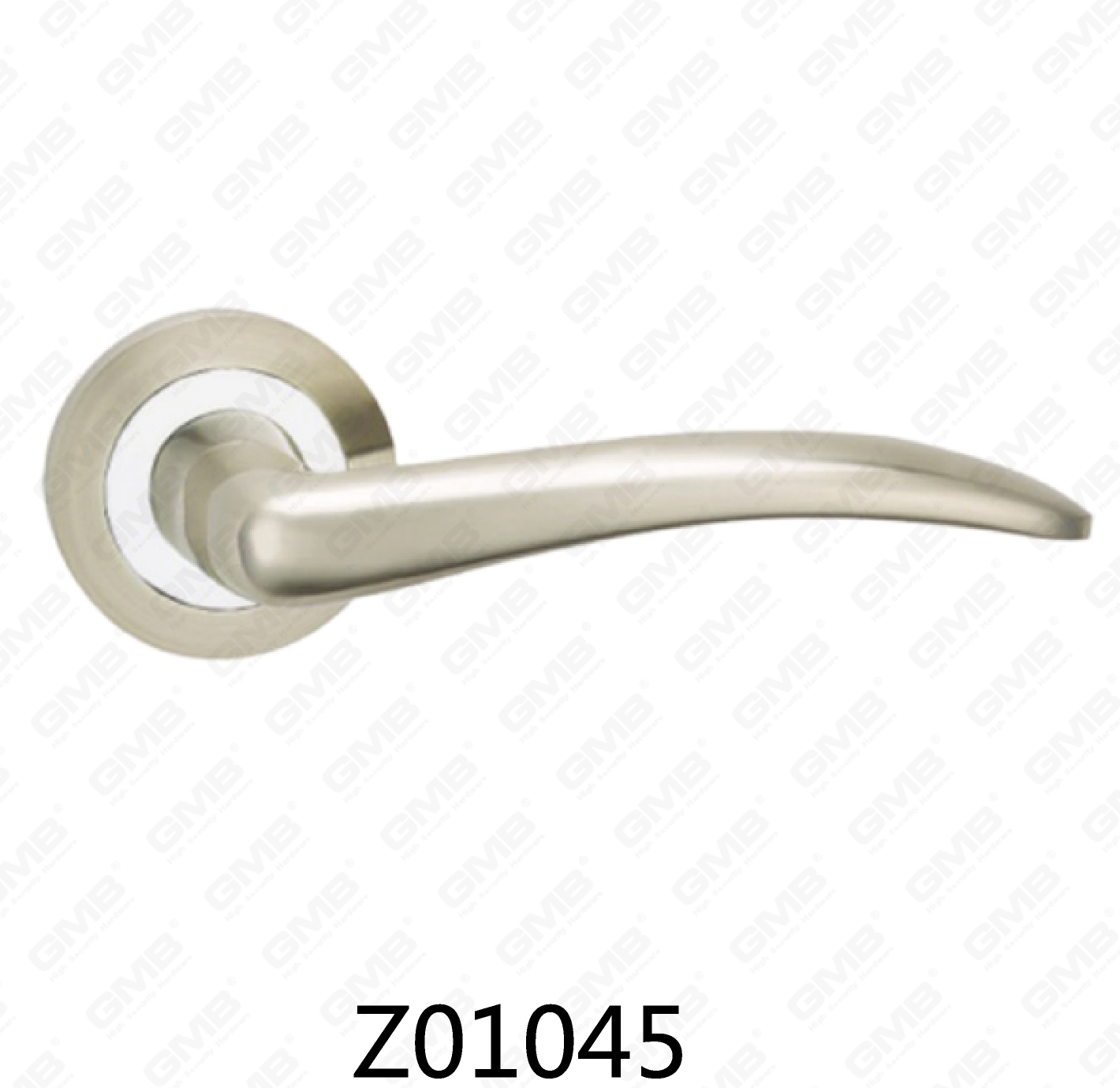 Asa de puerta de roseta de aluminio de aleación de zinc Zamak con roseta redonda (Z01045)
