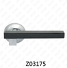 Manija de puerta de roseta de aluminio de aleación de zinc Zamak con roseta redonda (Z02175)