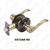 Palanca de aleación de zinc ANSI Bloqueo tubular estándar Radio de transmisión Spinder Spindle Spinder Button Función Tubular Lever Bloque (5572AB-BK)