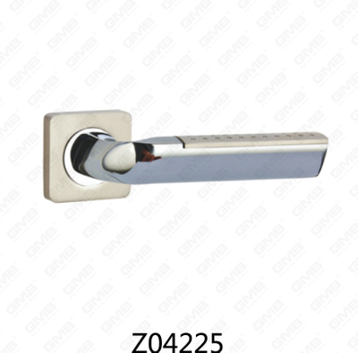 Manija de puerta de roseta de aluminio de aleación de zinc Zamak con roseta redonda (Z04225)