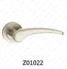 Rosetón de aluminio de aleación de zinc Zamak Manija de puerta con roseta redonda (Z01022)