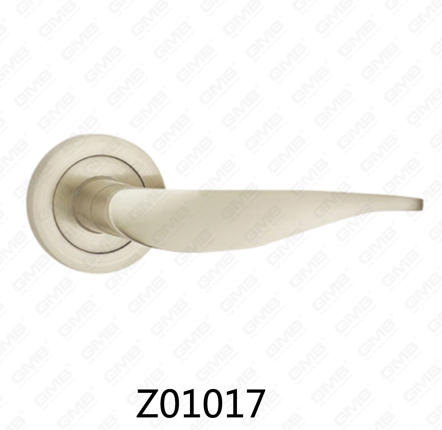 Asa de puerta de roseta de aluminio de aleación de zinc Zamak con roseta redonda (Z01017)